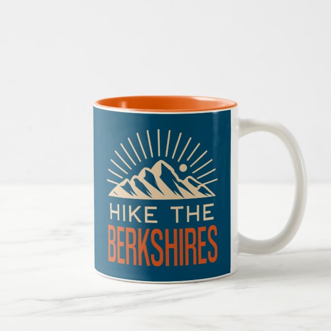 Hike The Berkshires Massachusetts Sunburst Two-Tone Coffee Mug (Right)