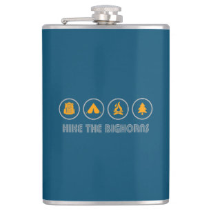Hike The Bighorns Wyoming Hip Flask