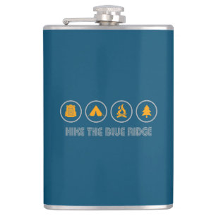 Hike The Blue Ridge Mountains Hip Flask