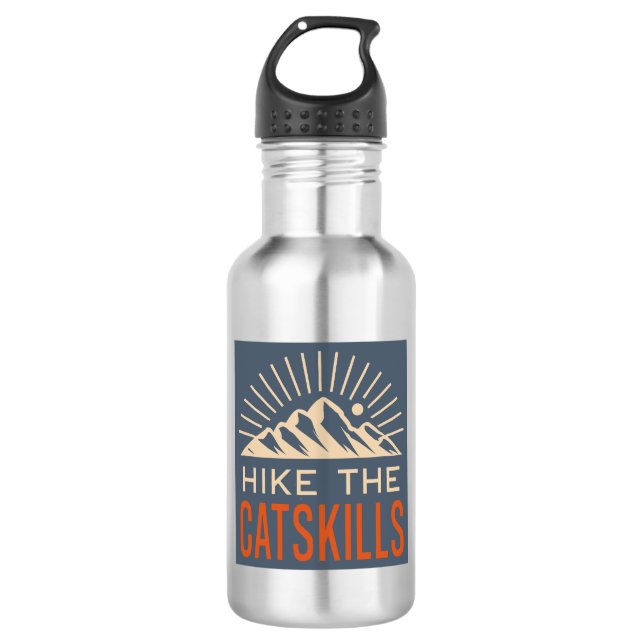 Hike The Catskills New York Sunburst 532 Ml Water Bottle (Front)