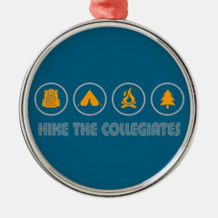 Hike The Collegiate Mountains Colorado Metal Tree Decoration