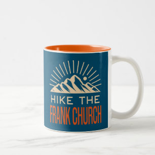 Hike The Frank Church Wilderness Idaho Sunburst Two-Tone Coffee Mug