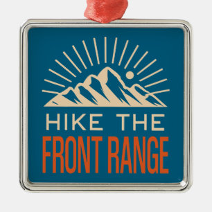 Hike The Front Range Sunburst Metal Tree Decoration