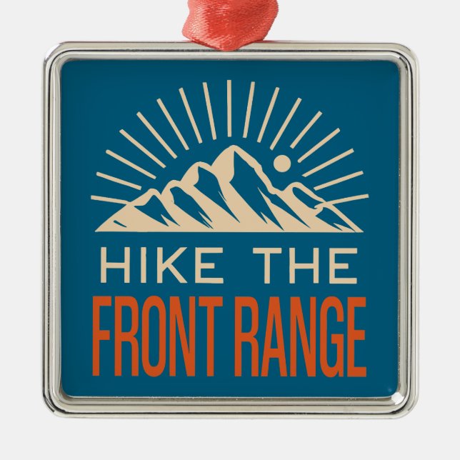 Hike The Front Range Sunburst Metal Tree Decoration (Front)