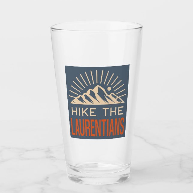 Hike The Laurentian Mountains Quebec Sunburst Glass (Front)