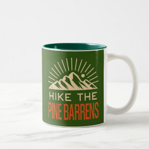Hike The Pine Barrens New Jersey Sunburst Two-Tone Coffee Mug