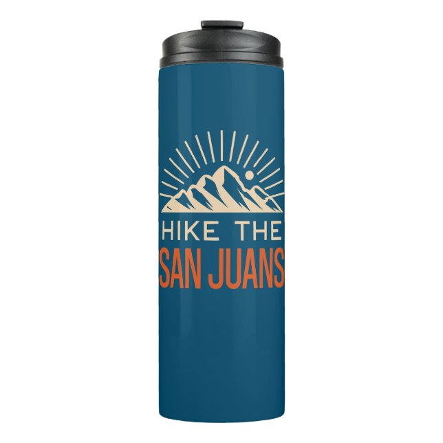 Hike The San Juan Mountains Sunburst Thermal Tumbler (Front)