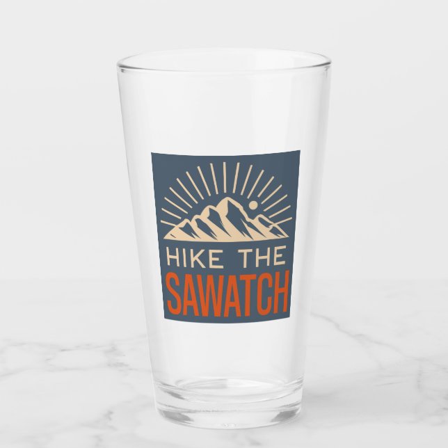 Hike The Sawatch Range Sunburst Glass (Front)
