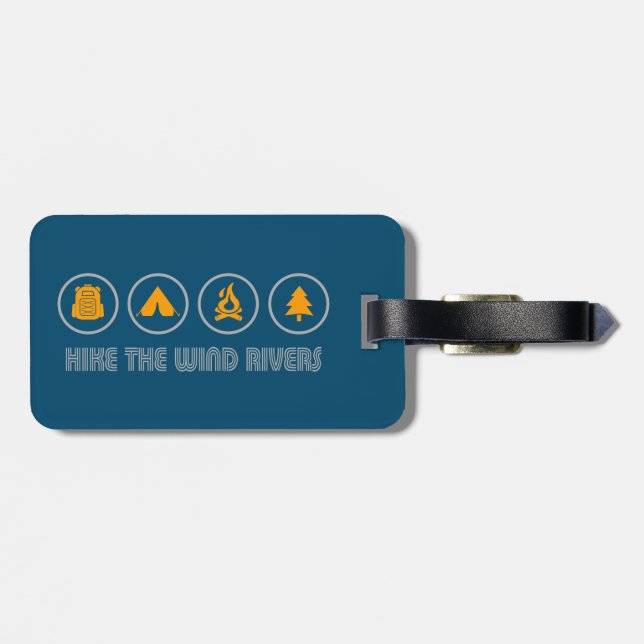Hike The Wind River Mountain Range Luggage Tag (Back Horizontal)
