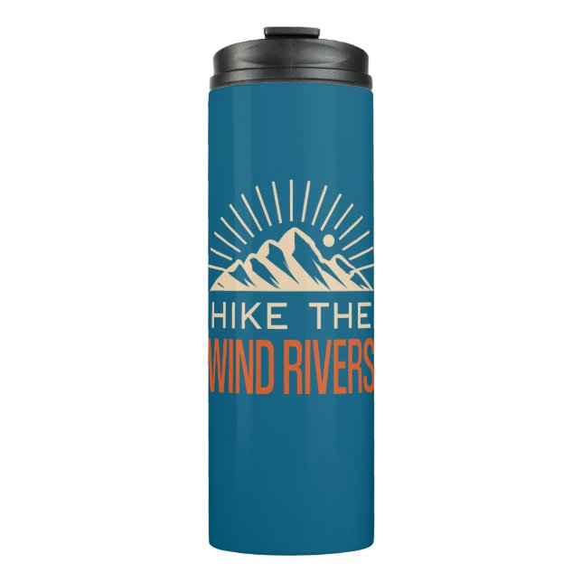 Hike The Wind Rivers Sunburst Thermal Tumbler (Front)