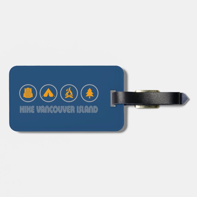 Hike Vancouver Island British Columbia Luggage Tag (Back Horizontal)