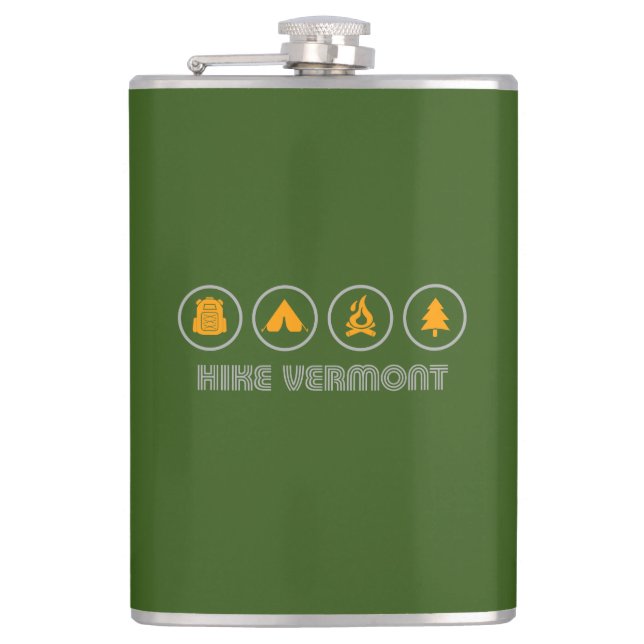 Hike Vermont Hip Flask (Front)