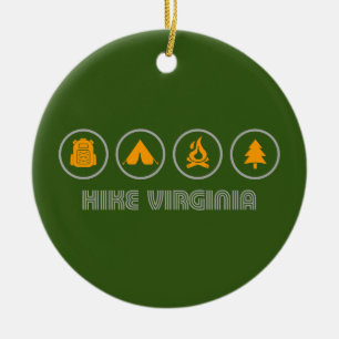 Hike Virginia Ceramic Tree Decoration