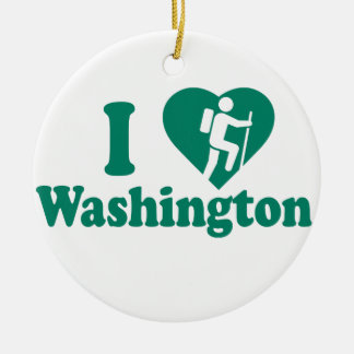 Hike Washington Ceramic Tree Decoration