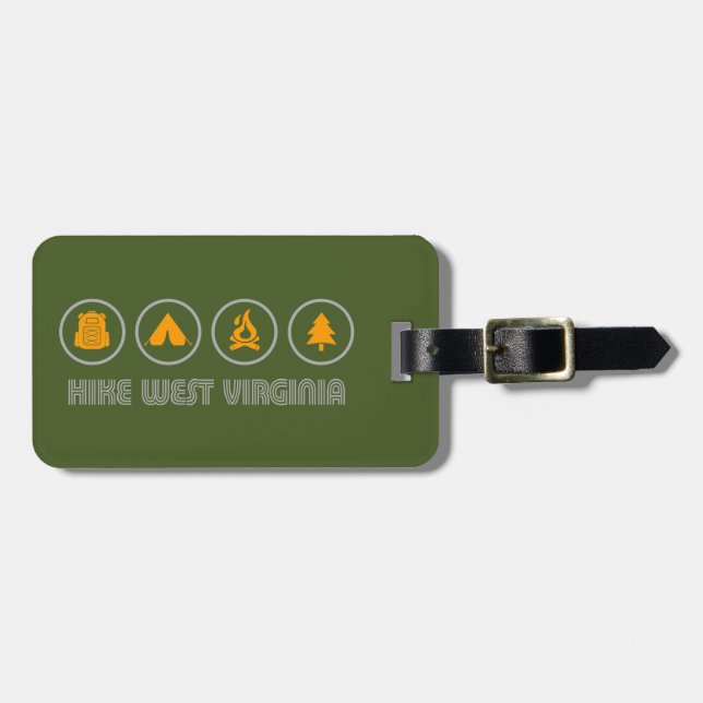 Hike West Virginia Luggage Tag (Front Horizontal)