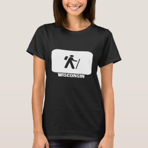 Hike Wisconsin  Camping Hiking T-Shirt