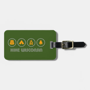 Hike Wisconsin Luggage Tag