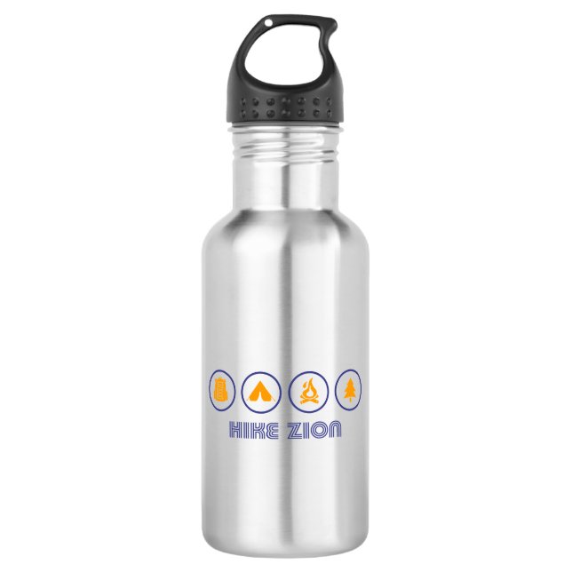 Hike Zion National Park 532 Ml Water Bottle (Front)