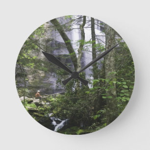 Hiker admires Falls Branch Falls Round Clock