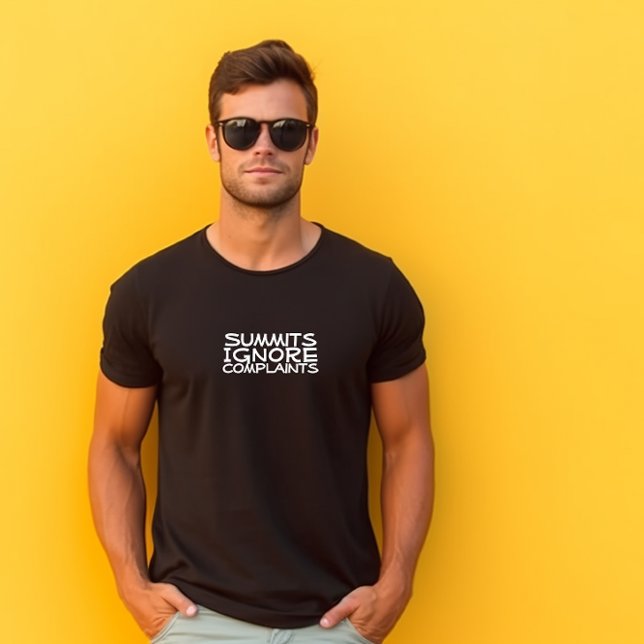 Hiker camping humor black T-Shirt (Creator Uploaded)