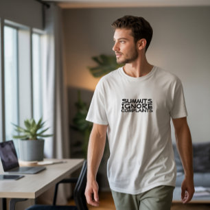 Hiker camping humor black T-Shirt