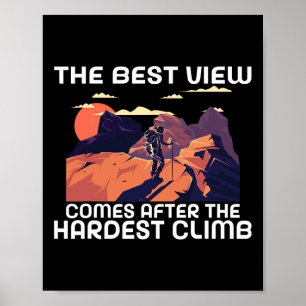 Hiker Hiking Nature Lover Quote Climbing Wildernes Poster