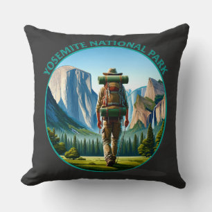 Hiker in Yosemite National park Cushion