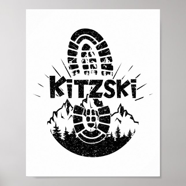 Hiker Kitzski Tyrol Austria Vacation  Poster (Front)