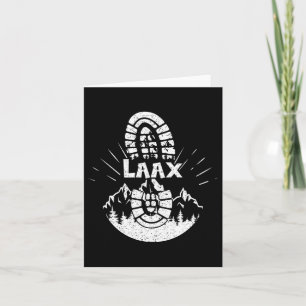 Hiker Laax Switzerland Hiking Vacation Card