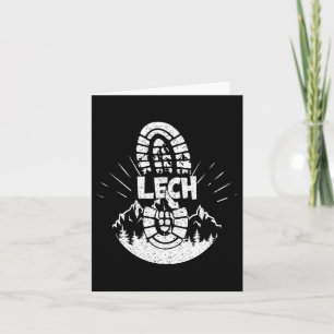 Hiker Lech Vorarlberg Austria Hiking Vacation  Card