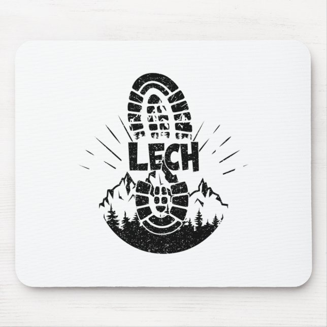 Hiker Lech Vorarlberg Austria Vacation  Mouse Mat (Front)