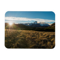 Hiker Looking At Fitz Roy Mountains, Patagonia