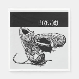 Hiker Personalised Camping Picnic Napkin