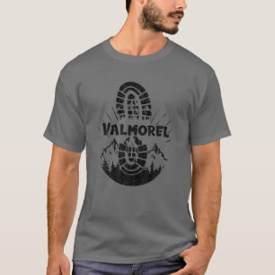 Hiker Valmorel France Hiking Vacation Ski T-Shirt