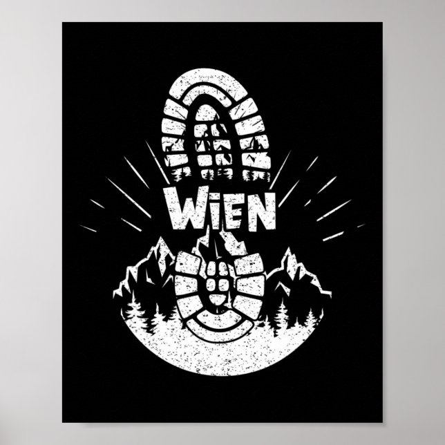 Hiker Wien Austria Vacation  Poster (Front)