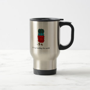 Hiker with Backpack Travel Mug
