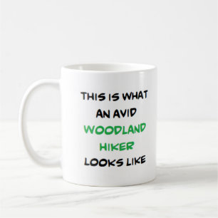 hiker woodland, avid coffee mug