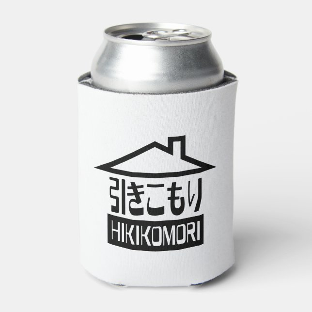 Hikikomori 引きこもり Japanese Recluse Can Cooler (Can Front)