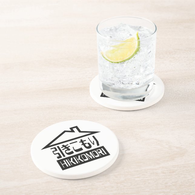 Hikikomori 引きこもり Japanese Recluse Coaster (Side)