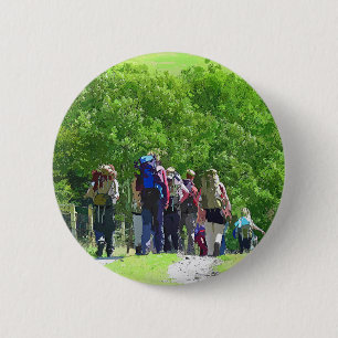 HIKING 6 CM ROUND BADGE