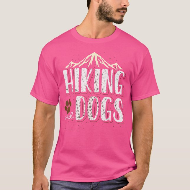Hiking And Dogs Outdoor Mountain Hiker Dog Animal  T-Shirt (Front)