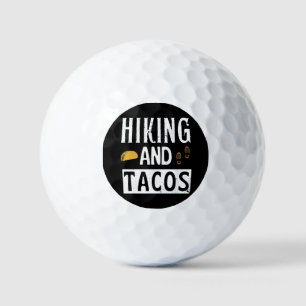 Hiking And Tacos Funny Tacos Golf Balls
