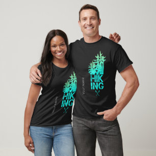Hiking and Trekking Outdoor Vintage Forest Design T-Shirt