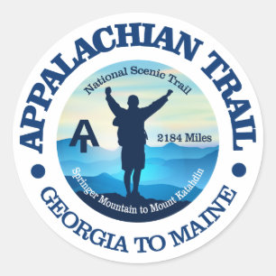 Hiking (Appalachian Trail) 2 Classic Round Sticker