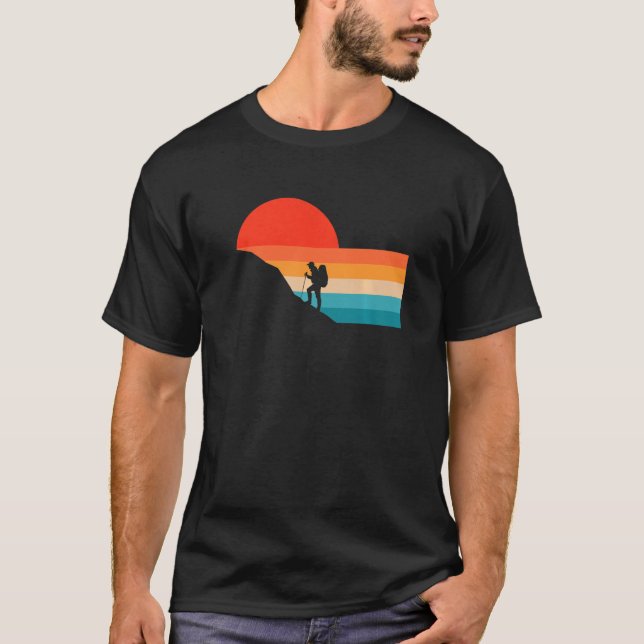 Hiking Apparel  Outdoor Camping Backpacking Hiking T-Shirt (Front)