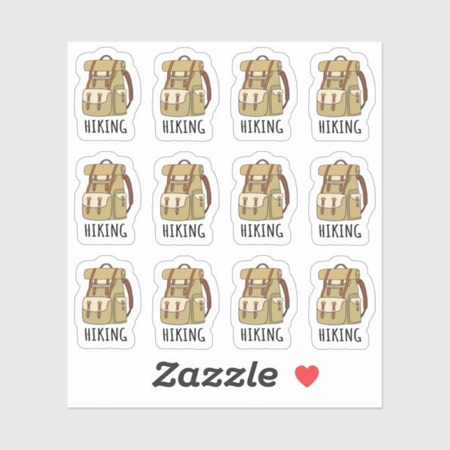 Hiking Backpacks Trip Mountain Climbing Planner (Sheet)