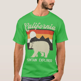 Hiking Bear Retro Hike Camper California T-Shirt