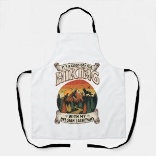 Hiking Belgian Laekenois Dog Mountain Sunset Fores Apron