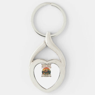 Hiking Belgian Laekenois Dog Mountain Sunset Fores Key Ring