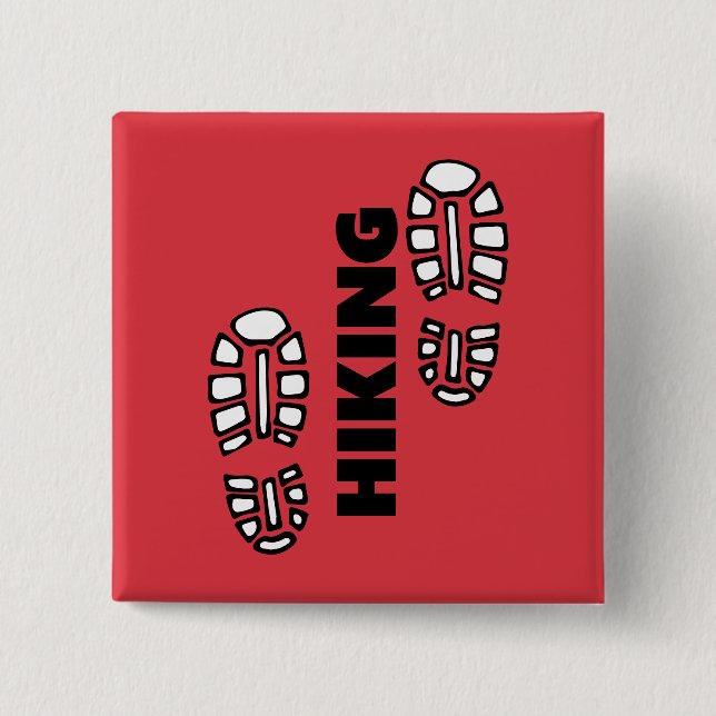 Hiking Boots 15 Cm Square Badge (Front)